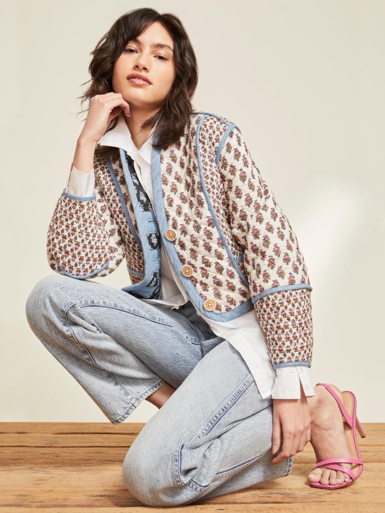 Veronica Beard Kamila Reversible Cotton Jacket
